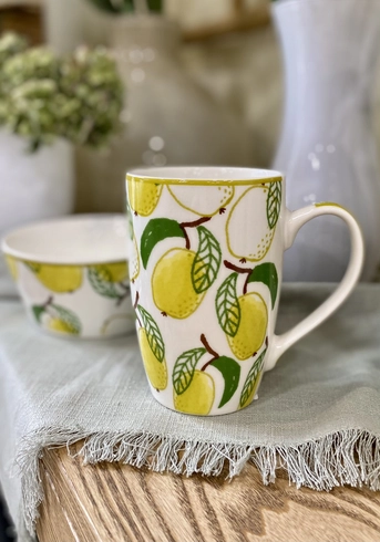 Чашка порцелянова "Лимон" (490 мл)