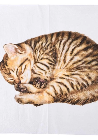 Паперові серветки "Котик" ( 17 x 17 x 2 см)