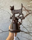 Чавунний дзвоник на двері "Котик" ( 23*13.5*13 см)