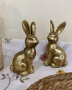 Фігурка золотистий кролик (8*14*6 см)