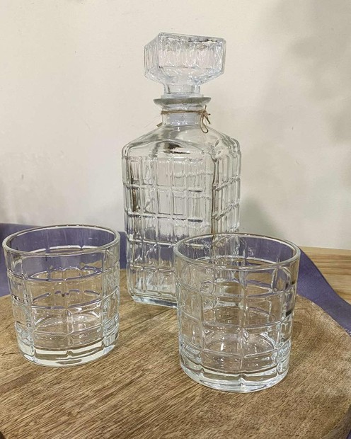 Набір 6 склянок для віскі і графин ( Скло, склянка 280 мл; графин 980 мл) byMe