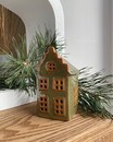 Фігурка зелений будиночок з LED підсвіткою (№3)