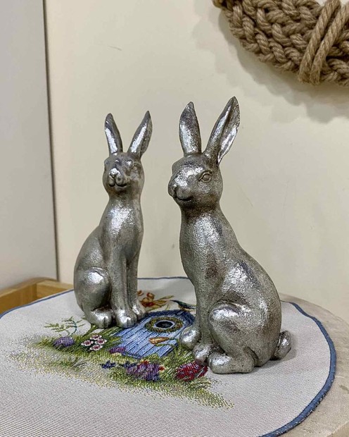 Сріблястий кролик ( 8*5,5*18 см) byMe