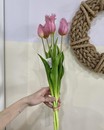 Букет рожевих тюльпанів ( 5 шт., 48 см)
