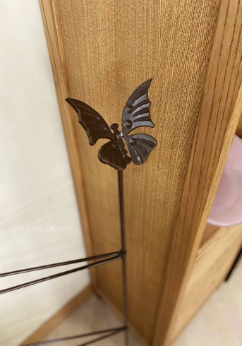 Опора для рослин (Метелик, темно- коричневий , h 126*62 см)