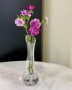 Скляна ваза на одну квітку (15 см.)
