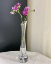 Скляна ваза на одну квітку (25 см.)