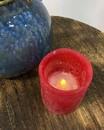 Свічка LED червоного кольору (парафін, 8 х 9,5 см)