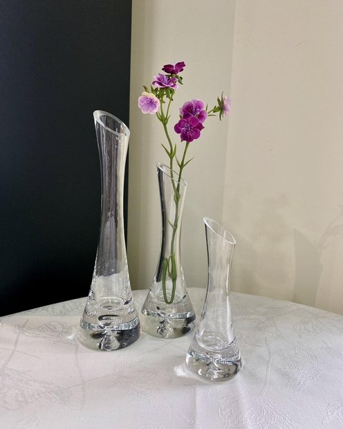 Скляна ваза на одну квітку (25 см.) byMe