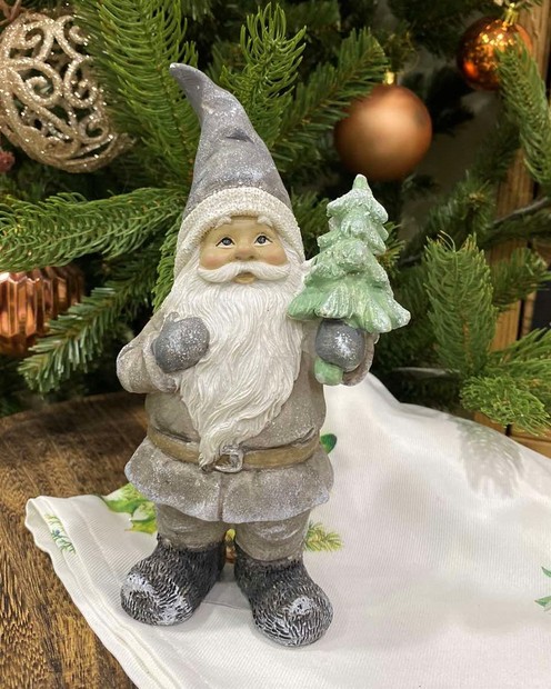 Фігурка  Санта- Клаус з ялинкою (Дід Мороз, 1,5х 8 х 21см) Vloria