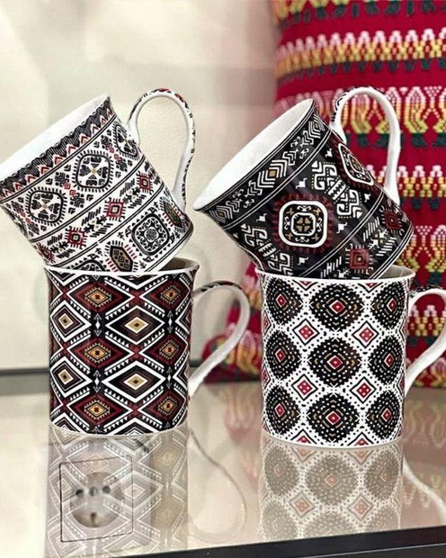 Порцелянова чашка "Ethnic" (ромб, 300 мл) byMe