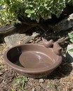 Керамічна ванна для птахів (темно-коричнева, Нідерланди, h 6/10.5 см, 30*23 см)