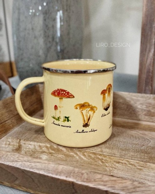 Емальована чашка ( 500 мл., Нідерланди) грибі Vloria