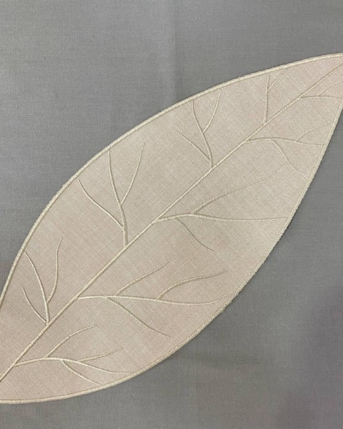 Серветка "Листок" (поліестер, бежевого кольору, 15 х 39 см) Vloria