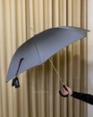 Парасоля-тростина чоловіча від Pasotti "Сіра" (Італія, ручна робота)