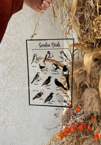 Скляна картина "Garden Birds" ( 20*30 см)