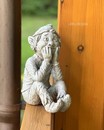 Садова фігурка "Гном який сидить" (Німеччина, полірезин,  h 25*10*20 см)