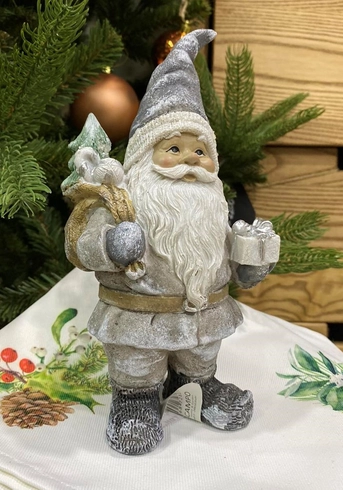 Фігурка Санта- Клаус з ялинкою ( Дід Мороз, 1,5х 8 х 21см)