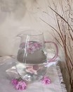Скляний глечик з сердечком (Німеччина,   h 18,5; d 7,5 см)