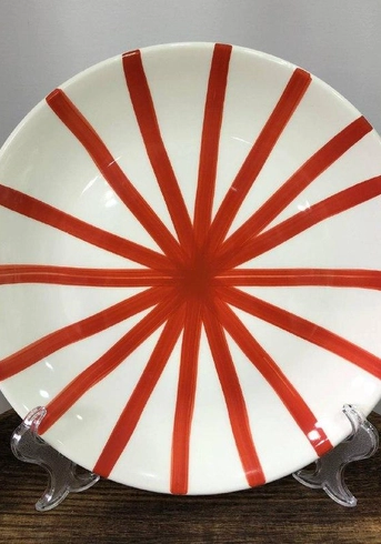 Тарілка "Geometry" (27 см, оранжева)