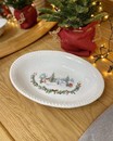 Новорічне блюдо овальне глибоке  "Вечорниці" (Easy Life 35.5*25.5*7.5 см)
