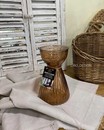 Скляна ваза для амариліса (коричнева , Нідерланди, h19*10*12 см)