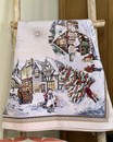 Новорічна гобеленова скатертина "Зимове місто" (140*180 см)