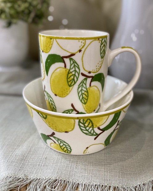 Чашка порцелянова "Лимон" (490 мл) byMe
