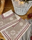 Скатертина новорічна на журнальний столик "Вишивка" (93 х 93 см)