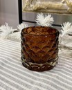 Підсвічник скляний (7 х 8 см) коричневий