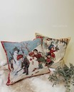 Декоративна наволочка новорічна  гобеленова "Діти" (45*45 см)