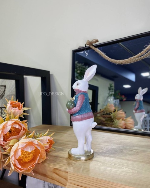 Кролик пасхальний (h 24.5*7.5*8 см) byMe
