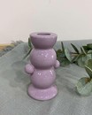 Свічник керамічний  (7 х 5.5 х 11 см) Фіолетовий