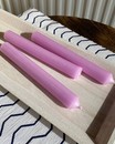 Свічка пастельно-фіолетового кольору (18 см,d 2 см)