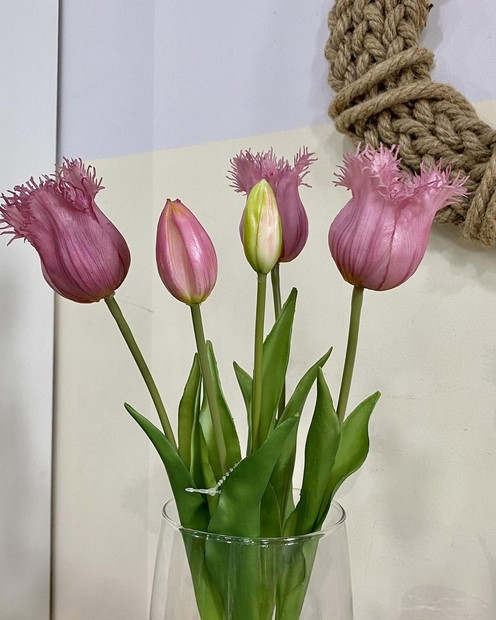Букет рожевих тюльпанів ( 5 шт., 48 см) Vloria
