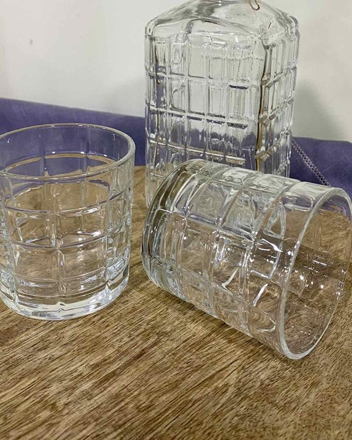 Набір 6 склянок для віскі і графин ( Скло, склянка 280 мл; графин 980 мл) byMe