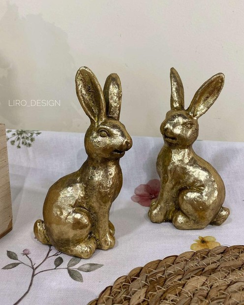 Фігурка золотистий кролик (8*14*6 см) byMe