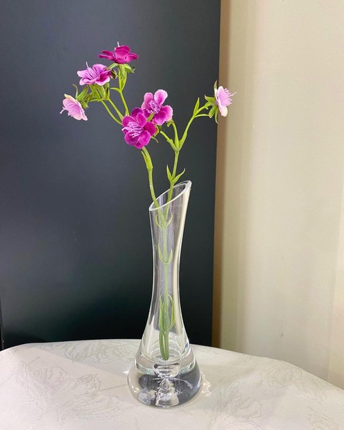 Скляна ваза на одну квітку (20 см) byMe