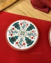 Новорічна порцелянова десертна тарілка "Christmas Folk" (Easy Life, d 19 см)