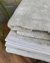 Рушник Aquanova London 16 Linen (бежево-оливковий, 70*130 см, 100% бавовна)