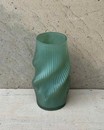 Ваза сіро-зелена (скло, Німеччина,  7.5* h19 см)