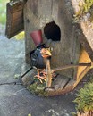 Фігурка ворона металева ( Німеччина,  h 13*5.5*8 см)