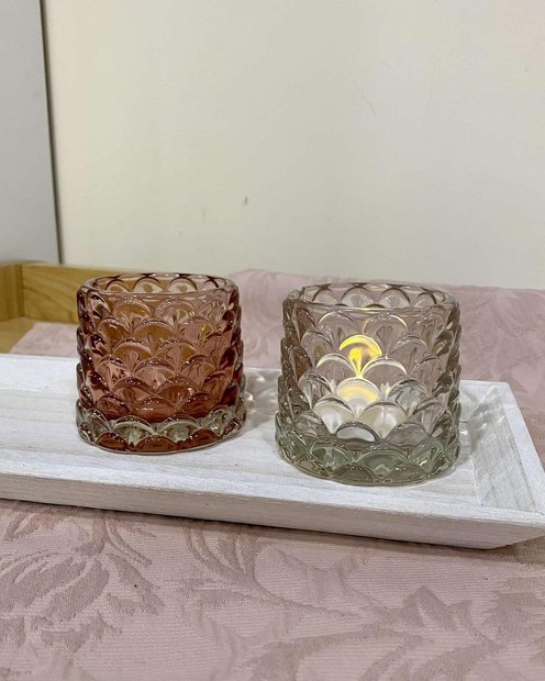 Свічник скляний (7 х 8 см) byMe