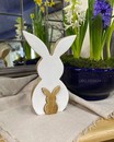 Фігурка кролик з дерева манго (h 20*12.5* 2 см)