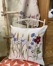 Гобеленова наволочка з квітами (45*45 см)