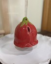 Керамічний дзвоник "Квітка червона" (11.5* 12 см)