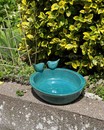 Керамічна ванна для птахів (бірюза, Нідерланди, h 6/10.5 см, 30*23 см)