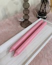 Довга свічка рожевого кольору  (28.5 см,d 2 см)