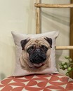 Гобеленова наволочка з мопсом  (45 х 45 см)