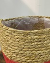 Кошик-кашпо плетений червона (25 х 25 см)